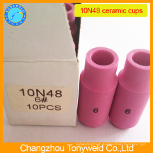 10N48 argon ceramic nozzle for tig torch